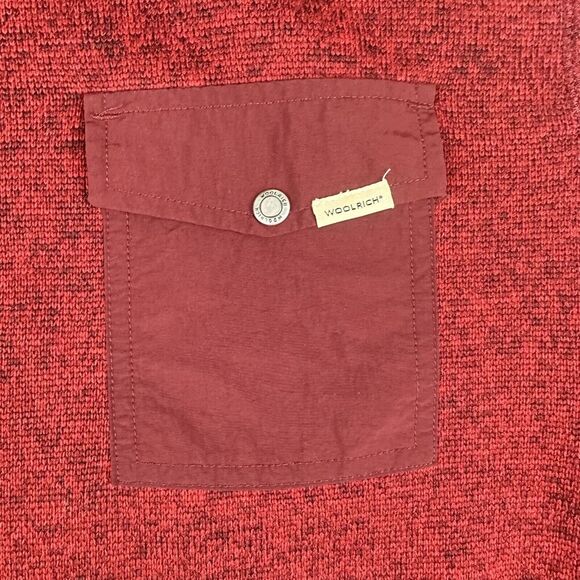 Woolrich Snap Pullover Sweater Mens XXL Heather Red Hiking Outdoor Performance - Picture 3 of 13
